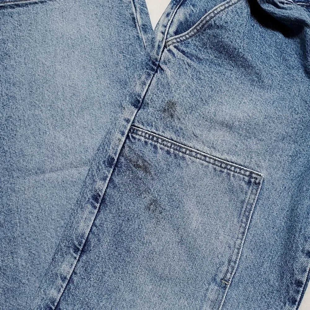 RARE Vintage 1990s AE Dungarees Distressed Button-Fly Baggy Cargo Jeans